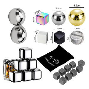 冷たい食器洗い機安全なステンレス鋼花崗岩マーブルウイスキー石アイスストーンアイスキューブ - Product Image 6