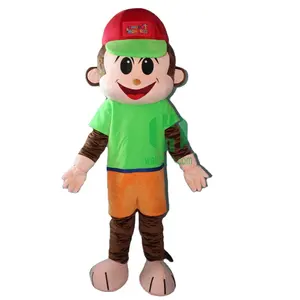 Disfraz de animal mono personalizado para adulto, disfraz de Mascota