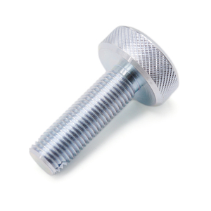 Vis à tête moletée de haute qualité, fabriquée sur mesure, avec placage en zinc, vis de fixation - Product Image 2