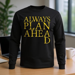 Maglietta a Maniche Lunghe 'Always Plan Ahead' per Promozioni - Product Image 3