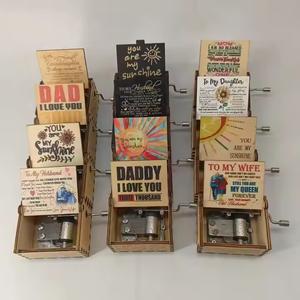 Sei il mio amore del sole manovella a mano carillon in legno carillon personalizzato la tua musica e il tuo Design - Product Image 6