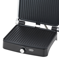 HALEY Machine à panini professionnelle Grille de contact détachable Grille électrique CB CE OEM Grille de table de barbecue électrique en acier inoxydable