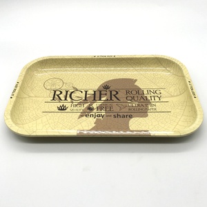 Bandeja de Hierro Pulido con Logotipo Personalizado, con Tapa, Estilo Americano, de Alta Calidad, para Accesorios de Fumar - Product Image 6