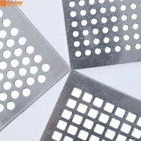 Tôle perforée décorative à trous carrés de 0,1 mm, 3 mm, 6 mm d'épaisseur, pour façade murale