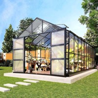 Kit de serre en alliage d'aluminium de qualité supérieure - Conception durable et légère pour jardin domestique/pépinière