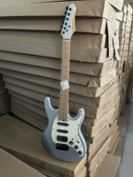 Guitare électrique à manche en érable torréfié, modèle ST, production OEM, stockage, matériau polaire