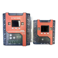 Controlador de Carga Solar PWM 60A 12V/24V Automático con Pantalla LCD, Doble USB 5V, Temporizador, Regulador de Batería para Panel Solar Fuera de la Red IP32