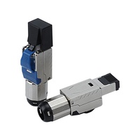 Cat7 konektor tanpa rol berpelindung RJ45 cat6a cat8 bidang terminasi steker keystone jack