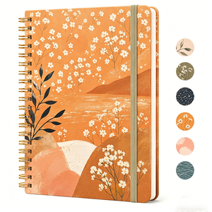 Carnet à spirale personnalisé en gros, carnet à couverture rigide avec élastique, carnet de croquis et de peinture OEM, journal intime pour enfants - Product Image 3