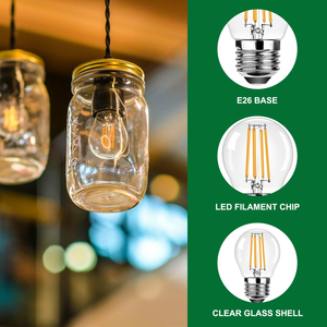 Ampoule LED à filament Edison G45 2026, culot E26 E27, 4W 5W 6W, ampoule décorative industrielle, ampoule LED à filament vintage - Product Image 3