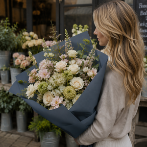 Luxury Grey Waterproof Flower Wrapping Paper Matte Korean Style Bouquet Packaging Material Sheets for Florist Supplies DIY Shop - Product Image 6