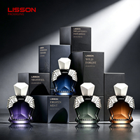 Flacon de parfum pour homme en verre de 50 ml et 100 ml, design guerrier distinctif, flacon vide pour vaporisateur de parfum masculin