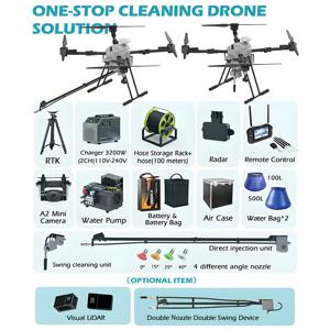 JIUSI D15R High Pressure RTK Ready-to-Fly Building Cleaning Drone Expert-level Smart Solution for <b>Solar</b> Panel & Facade Cleaning - Product Image 2