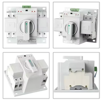 QIHANG QHQ2 2 Kutub 63A 380V 400V Tiga Fasa Empat Kabel Saklar Transfer Otomatis (ATS) untuk Cadangan Daya Generator