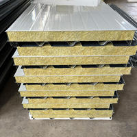 Panneaux sandwich en laine de roche ignifugés et isolants thermiquement, revêtement métallique pour murs, toitures et salles blanches - Design moderne et écologique