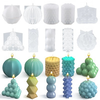 Vente en gros de pilier de luxe, forme parfumée, savon fondant fait main de créateur, bougie moldes de silicona para velas 3d