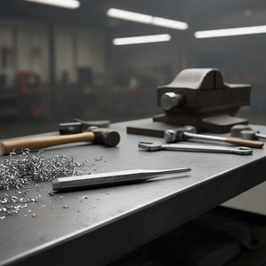 Punzón central de acero al vanadio 368P4 B de longitud extra larga para metalurgia - Product Image 3