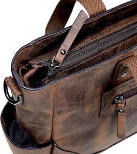 Bolso de Mano de Cuero Genuino Duradero para Mujer, Bolso Tote, Bolso de Hombro Espacioso y Moderno para Uso Diario - Product Image 6