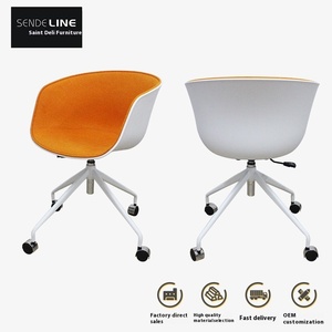 Silla de barra de metal con base cromada ajustable para uso doméstico y salón de belleza Silla de salón de ordenador para Barbero y taburete de manicura - Product Image 3