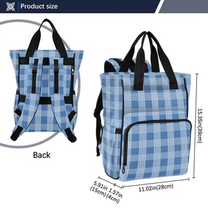 Wholesale Custom Design Portable Nylon Fabric Travel Waterproof Mummy Backpack Baby Diaper Tote Bag with <b>Luggage</b> <b>Straps</b> - Product Image 3