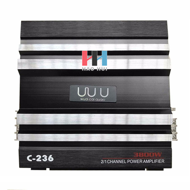 OEM C0029 C-236 3800W 2-Channel Car Audio Amplifier Powerful Aluminum 12V DC Bass AMP for ALL Cars