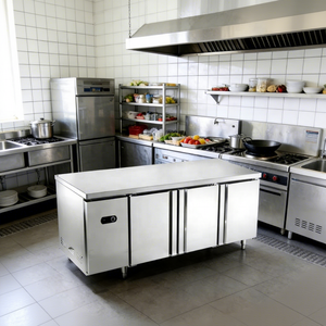 Congélateur commercial sous comptoir en acier inoxydable, réfrigérateur-banc de travail, réfrigérateur et congélateur de comptoir - Product Image 1