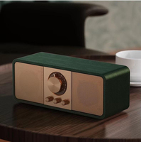 JY82 Enceinte Bluetooth Portable en Bois Style Radio Vintage Mini Rétro