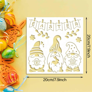 <span class=keywords><strong>Plantillas</strong></span> de Pascua PET hueco DIY pintado a mano graffiti pintura en aerosol plantilla al por mayor - Product Image 2