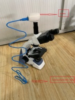 Microscope biologique trinoculaire numérique BIOBASE modèle DM-125 avec écran et caméra 5M connectée à un ordinateur pour laboratoire