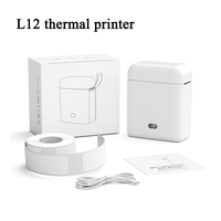 Mini Impresora Portátil de Etiquetas Térmicas L12 con Batería de 1500 mAh, Impresión de Etiquetas sin Tinta de 203 dpi, en Stock