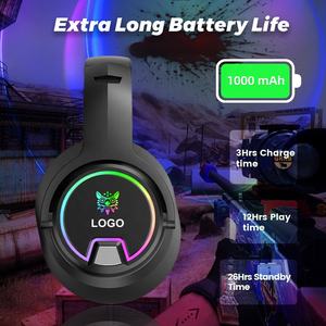 Casque de jeu sans fil 2.4G, écouteurs de Gaming illuminés rvb, avec Microphone détachable, pour PC NS et PS5 <span class=keywords><strong>PlayStation</strong></span> - Product Image 3