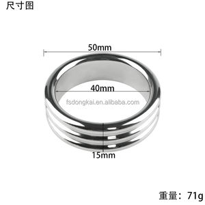 스레드 남자의 금속 섹스 토이 링 수탉 반지 사정을 지연시키고 관심을 높이기 위해 가중치 - Product Image 4