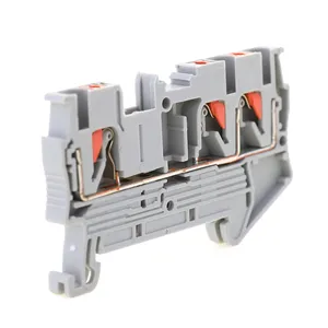 UL,CE,TUV distribution box accessories Electrical wire connector Hot sell new design PT series Plug-in Din Rail Terminal Blocks Push In terminal blocks