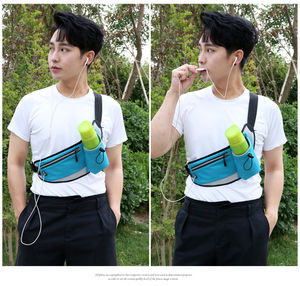 도매 스포츠 러닝 패니 팩 물 병 홀더 하이킹 걷기 조깅 러닝 가슴 가방 엉덩이 가방에 적합 - Product Image 2