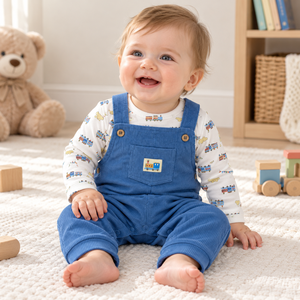Set di <span class=keywords><strong>Abbigliamento</strong></span> per Neonati K30XL, Body a Maniche Lunghe con Salopette, Completi per Bambini da 0 a <span class=keywords><strong>9</strong></span> <span class=keywords><strong>Mesi</strong></span> in Cotone, Vendita all'Ingrosso - Product Image 1