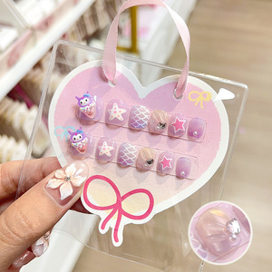 Qianya Enfants 3D Résine Presse sur <span class=keywords><strong>Ongles</strong></span> 12pcs Conception De Dessin Animé avec Mignon <span class=keywords><strong>Faux</strong></span> <span class=keywords><strong>Ongles</strong></span> pour Filles Enfants Nail Art <span class=keywords><strong>Autocollants</strong></span> En Gros - Product Image 6