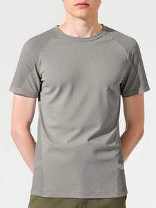 FLW T-shirt de fitness à manches courtes à séchage rapide pour hommes, respirant, évacuant la transpiration avec logo personnalisé, coupe ajustée, style sportif - Product Image 2