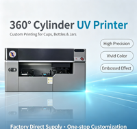 Printer UV Silinder Portabel untuk Desktop Mendukung Pencetakan dengan Perbedaan Tinggi 0-15mm