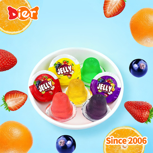 Dulces al por mayor etiqueta privada personalizada Halal surtido de frutas jalea tarros redondos pudín a granel Mini taza fruta jalea OEM/ODM - Product Image 3