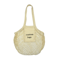 Bolsas de malla de algodón reutilizables, bolsa de mercado para embalaje de frutas y verduras, bolsa de red para compras con monedero, bolsa de tela