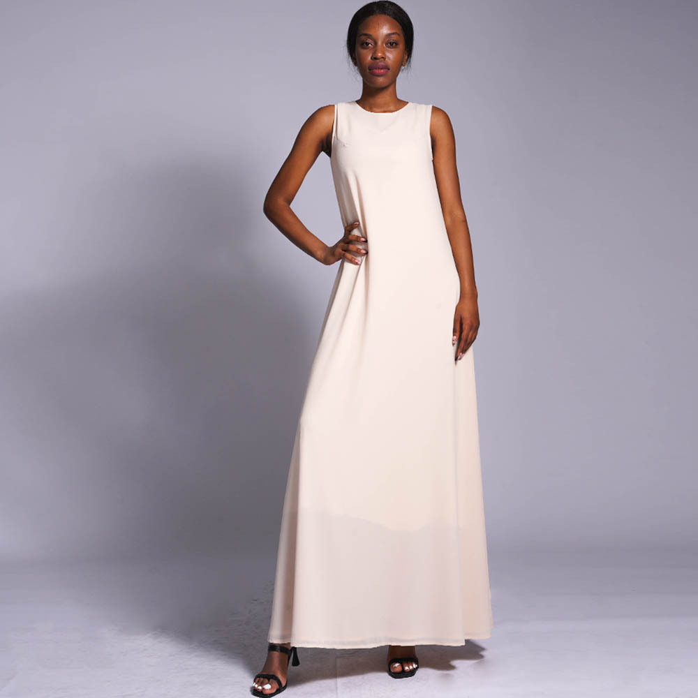 white christmas dresses Lilia Slip Dress in Double Layer Silk Cotton Voile w/ French Lace – LFrank main image 1