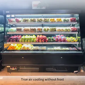 スーパーマーケットの商業用スライディングガラス湾曲蓋チェスト複合冷凍庫ミルクストリングフリーザー