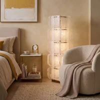 Lampe sur pied sculpturale en verre artisanal pour chambre, salon, villa, hôtel, projet de design d'intérieur