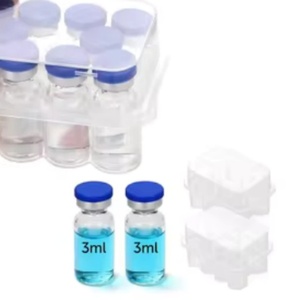 Custom 3ml 5ml 7ml 10ml 10cc Clear Plastic Vial <b>Boxes</b> Cillin Bottle <b>Storage</b> Travel Case Recycled <b>Materials</b> Vials Holder - Product Image 1