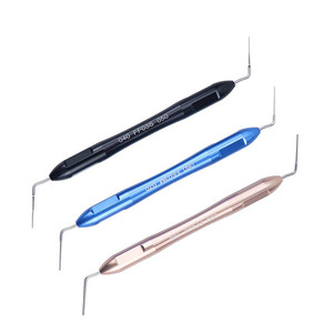 Compacteur vertical dentaire pour le remplissage des canaux radiculaires, instrument manuel, noir, bleu, or, spécification DC012 - Product Image 1