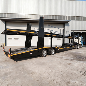 Semi-remorque <span class=keywords><strong>porte</strong></span>-voitures à double étage, 2 essieux, 8 places, en acier, pour le transport de voitures - Product Image 4