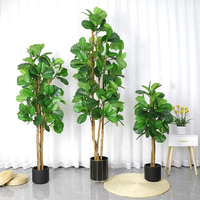 OH ARTS Faux Ficus Lyrata, Arbre Artificiel Bonsaï, Ficus Lyrata Artificiel, Arbre de Figuier d'Intérieur, Produits pour Jardin et Serre