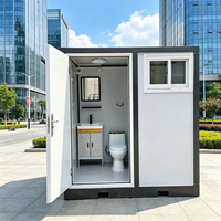 Cabine de toilettes préfabriquée portable à prix abordable, mini-abri de camping, douche, siège de toilette, toilettes à la turque, salle de bain mobile