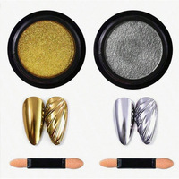Poudre à ongles effet miroir magique solide de haute qualité, la plus vendue, qualité cosmétique, poudre à ongles laser effet vague d'eau, style français acrylique