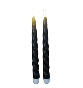 เทียนแท่งไฟ LED สีขาวอบอุ่น2ชิ้น/เซ็ต H 25 cm - Product Image 2